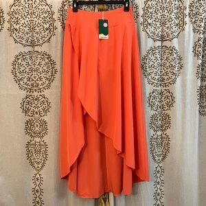 NWT! Halara Medium M Breezeful High Low Maxi Skirt Built in Shorts Flowy
